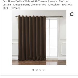 best home blackout curtain 100’’W.   96”L